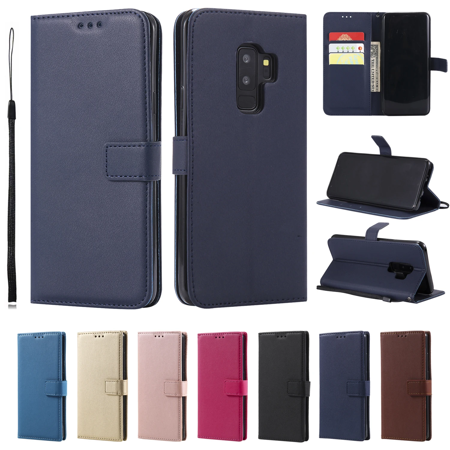 Custodia Flip Per Galaxy S20 Plus S10E S21 Ultra S9 S8 S7 Edge S6 S5 Mini S4 S3 S20Fe Custodia In Pelle Supporto Per Slot Per Schede Pu Morbido
