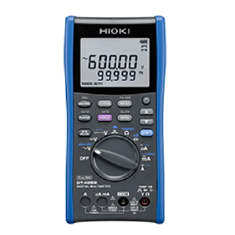 

HIOKI DT4282 Digital Multimeters Handheld Testers 60000 Count AC/DC 1000V, AC/DC 10A, 600MOhm with Safety Terminal Shutters