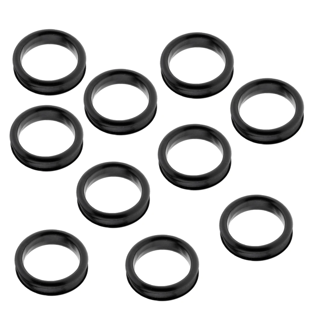 Lot 10Pcs Soft Rubber Finger Ring Grips Inserts Sizer for Barber Hairdressing Shear Scissors