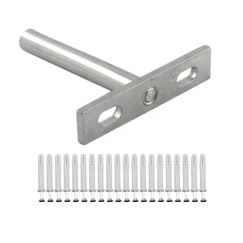 

10Pcs Floating Brackets Concealed Mount Invisible Blind Shelf Supports Brackets for Home Wall DIY Wood Shelves