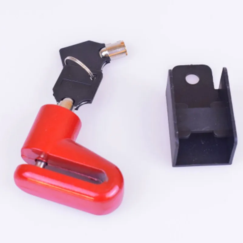 Портативный электрический замок для скейтборда дисковые тормоза блокировка колес для Xiaomi Mijia M365 скутер скейтборд Противоугонная Металлическая стальная проволока - Цвет: red lock