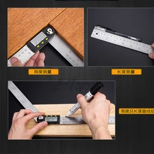 300 мм 1" Нержавеющая сталь цифровой измеритель Инклинометр 500 мм 20" угол цифровой Линейка электронный Гониометр транспортир угломер