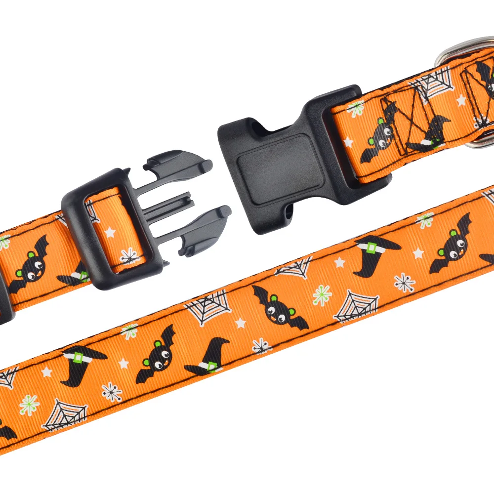 Nylon Halloween Dog Collar Small Medium Large Dog Pet Puppy Collar Male Female
