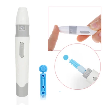 

1PCS Lancet Pen Lancing Device for Diabetics Blood Collect Adjustable Depth Blood Sampling Glucose Test Needles Pen