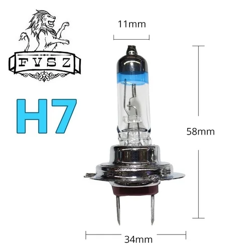 자동차 할로겐 헤드라이트 전구 안개등, 매우 밝은 따뜻한 흰색 석영 자동차 램프, H7 12V 55W 4300K, 2 개 4