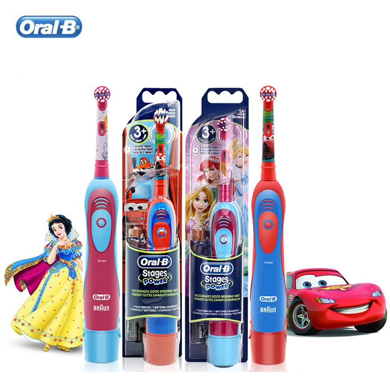 Original Oral B Electric Toothbrush for Adults Children Kids Battery Powered Rotation Type Gum Care Soft Bristles Deep Cleaning