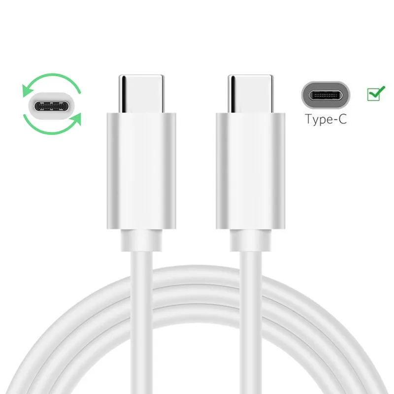 Быстрое зарядное устройство PD usb type C USB-C кабель для samsung Galaxy A50 A70 huawei OnePlus 7 6t для iPad Pro для Macbook type C кабель - Цвет: Белый