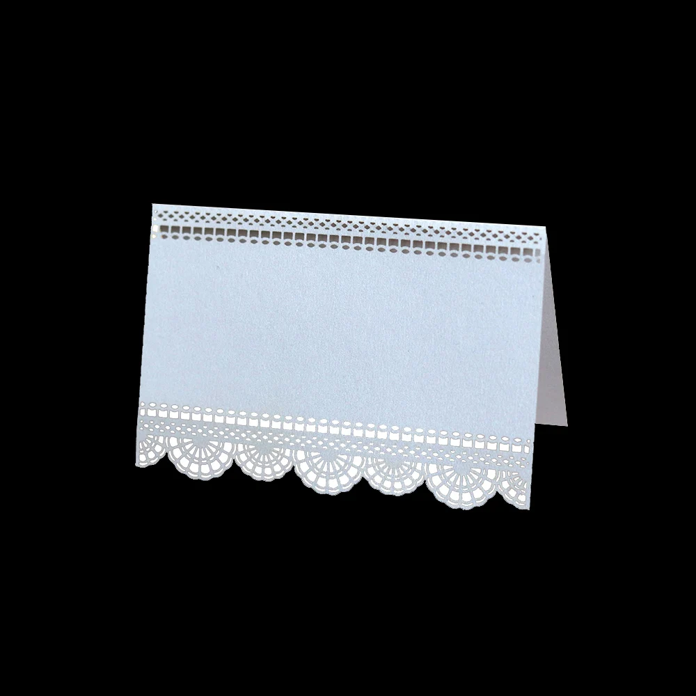 50pcs Lace Wedding Table Place Cards Hollowed Table Card Banquet Seat Party Supplies Wedding Table Decoration Party Name Cards
