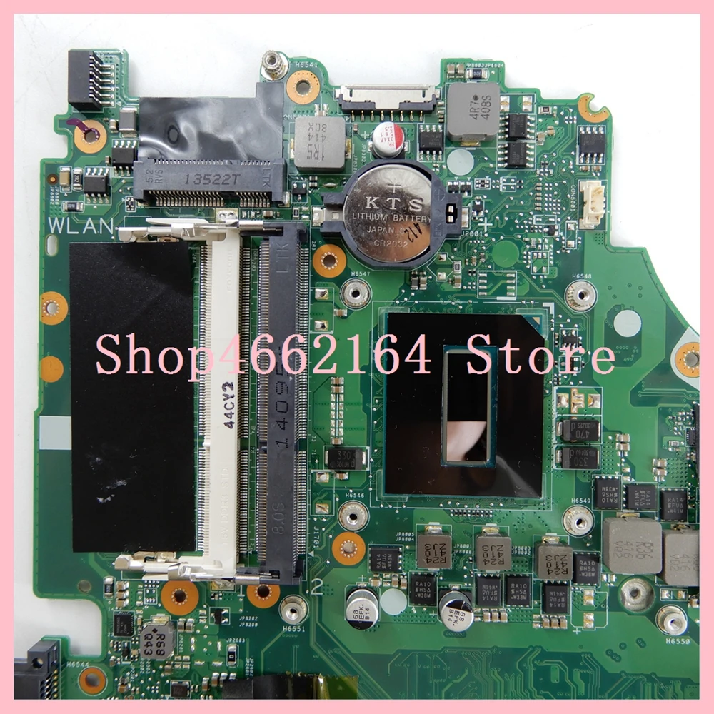 incredible  X750JN Mainboard I7-4700HQ CPU GT840M 2GB REV 2.0 For ASus X750J X750JN X750JB Laptop motherboard 9