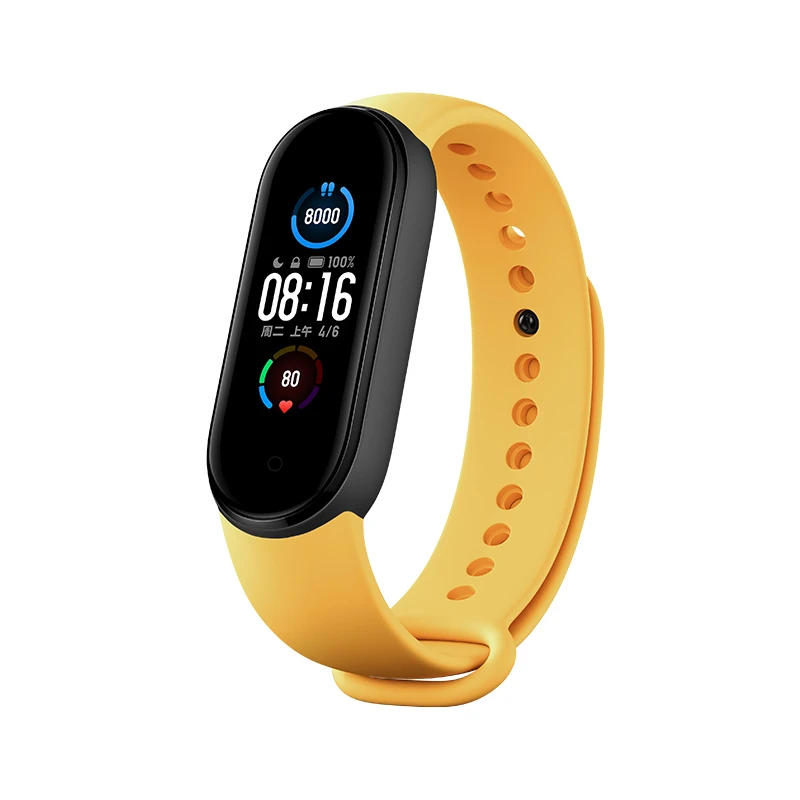 

Original Xiaomi Mi Smart Band 5 strap Mi band5 Silicone Wristband Bracelet Mi5 Miband 5 Pink Wrist Strap Xiomi Mi Band 5