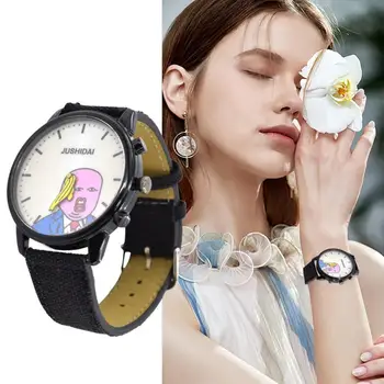 

Student Quartz Watch Blames Trump non-mechanical Movement Canvas Watches Acrylic No Waterproof Gift For Children Dropshipping