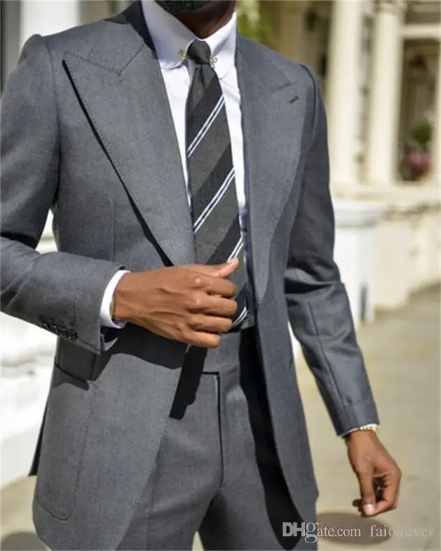 Dark-Grey-One-Button-Mens-Suits-Evening-Party-Wear-2-Pieces-Formal-Occasion-Peaked-Lapel-Coat (2)