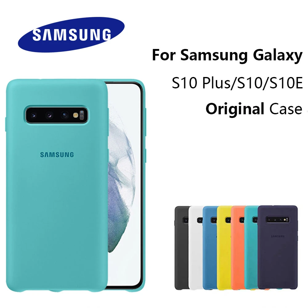Funda Original para Samsung Galaxy S10E S10 S10 Plus, funda silicona suave de alta calidad, carcasa protectora caja|Fundas antigolpes para teléfono| - AliExpress