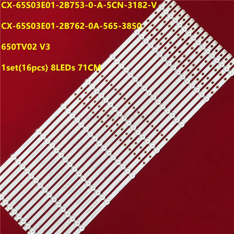 16 шт./комплект светодиодная подсветка T650HVF05.2 T650HVF05.1 650TV02 V3 LB65018 V0 _ 01 KDL 65W850C 65W855C |