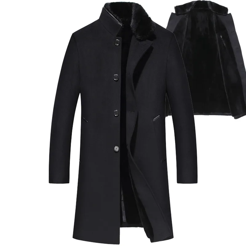 Пальто из натурального меха, мужская куртка из шерсти, пальто из натурального меха норки, зимнее пальто для мужчин, одежда s, настоящая меховая парка Abrigo Hombre 6621 YY906