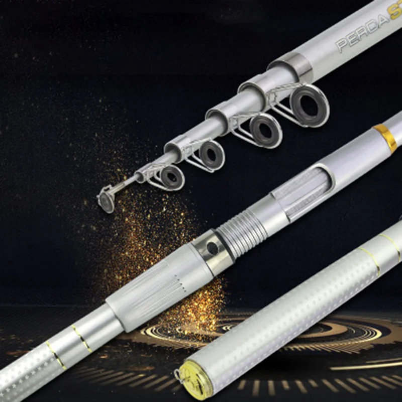 

2019 Portable 2.1m/2.4m/2.7m/3m/3.6 Stream Fishing Rod FRP fiber Telescopic Fishing Rod Ultra Light Carp Fishing Pole
