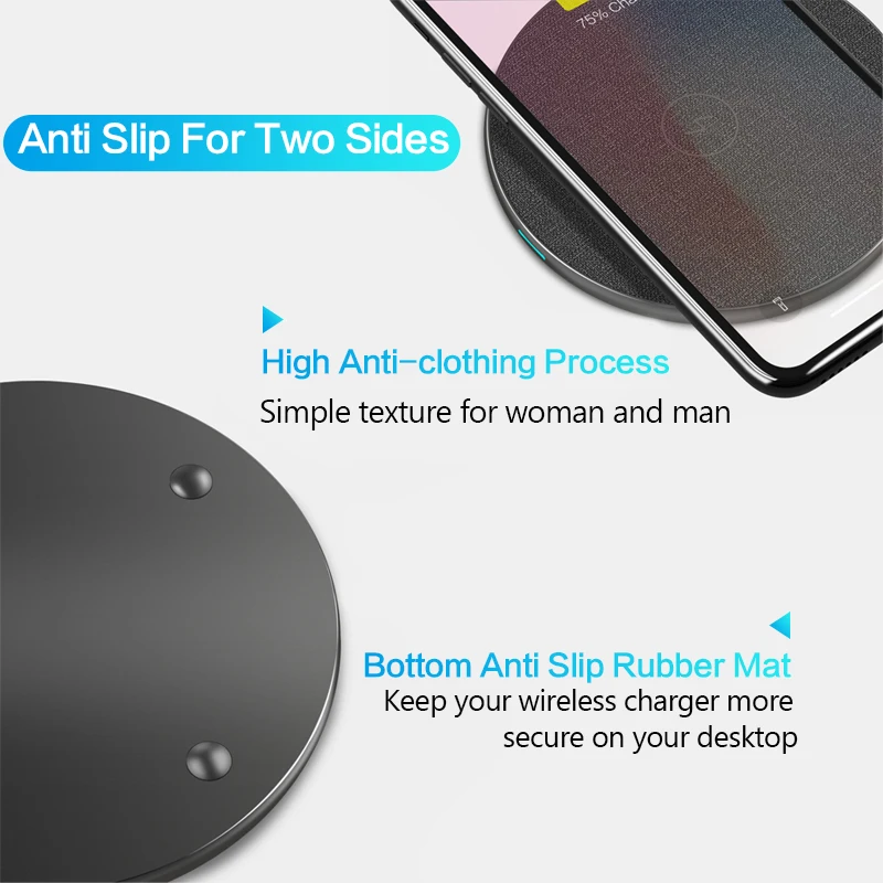 9 в Qi Беспроводное быстрое зарядное устройство для iPhone 11 pro X XS XR samsung S10 S9 S8 S7 Xiaomi Смартфон Портативное зарядное устройство Быстрая зарядка