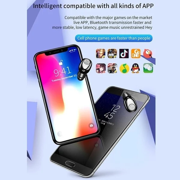 X8 TWS, Bluetooth, настоящие беспроводные наушники, 5D стерео наушники, мини TWS, водонепроницаемые наушники, 2200 мА/ч, внешний аккумулятор для смартфонов