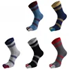 Veridical 5 Pairs/Lot Mans Socks With Toes Cotton Five Finger Socks Striped Short Solid Funny Weed Socks Men Business Sox ► Photo 2/6