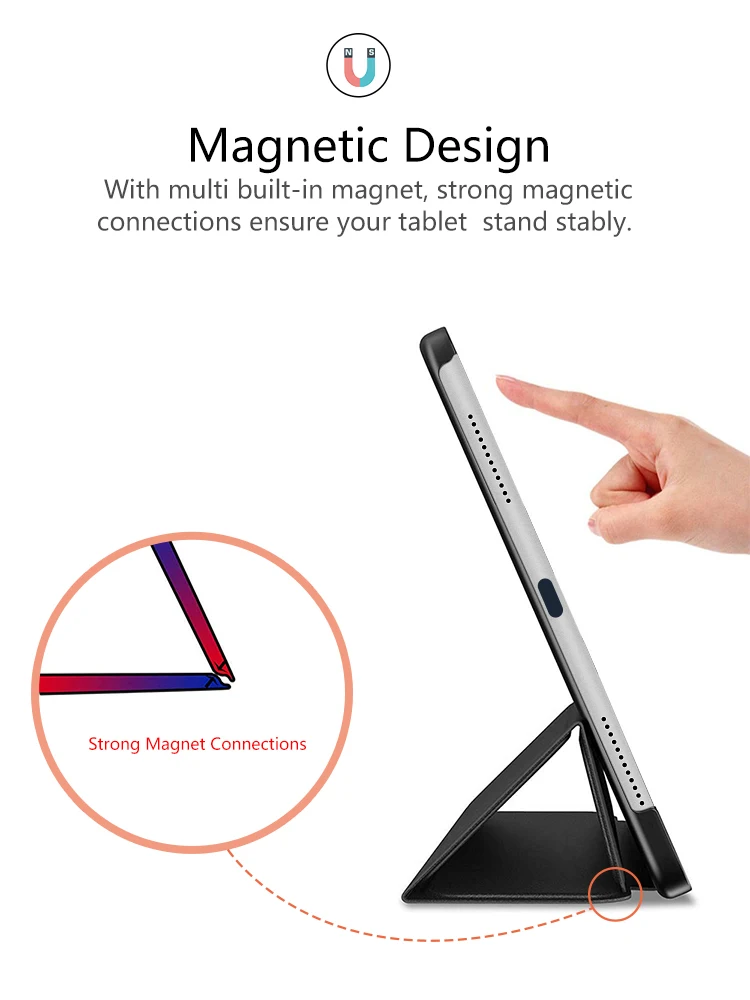 Чехол для планшета для samsung Galaxy Tab S6 10,5 SM-T860 SM-T865 10," смарт-чехол для Galaxy Tab S6 10,5 чехол с отделением для ручки