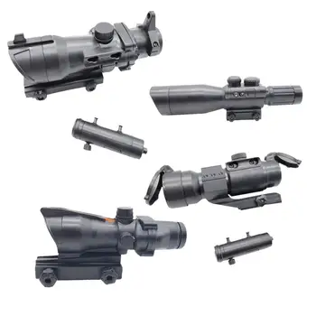 

Targeting Aiming Toy Field Training Toy Game Interactive Aiming Accessories Hunting Sightscope Mount 4 times magnification