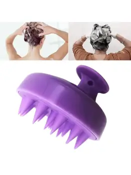 

Silicone Hair Scalp Massager Shampoo Brush Wet Dry Manual Head Massage Scrubber Q1QD