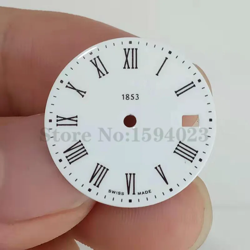 White dial 21,5 мм Циферблат часов для T033210A женские кварцевые часы T033 текстовые часы аксессуары T033210 запчасти - Цвет: White dial