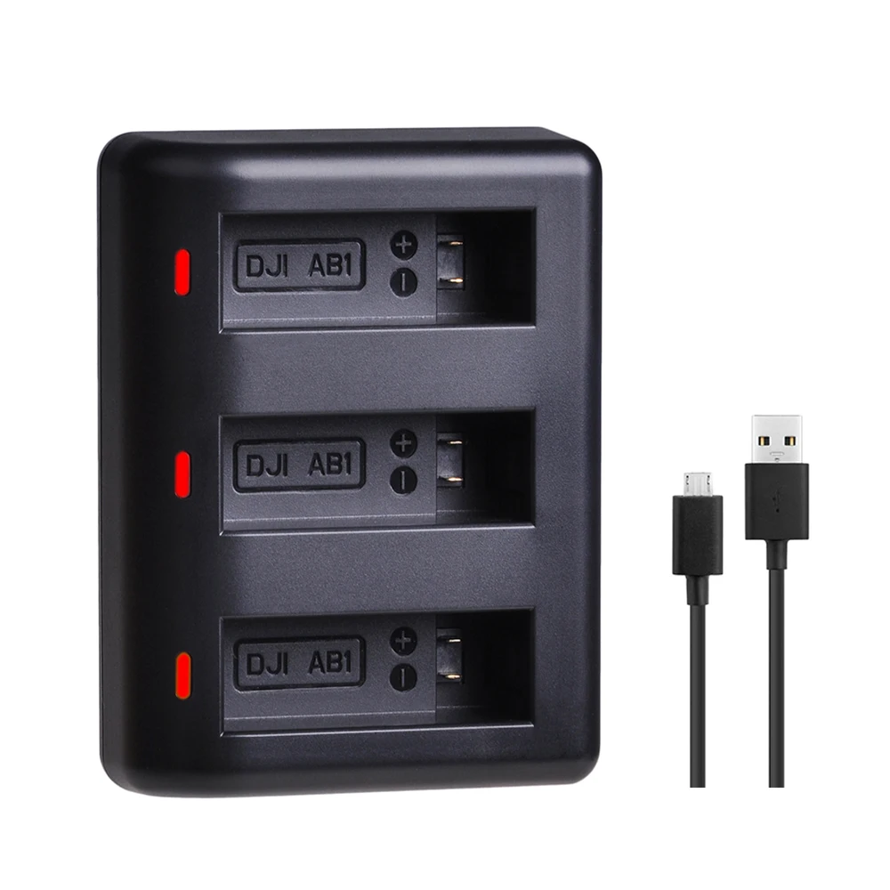 

Batmax For DJI AB1 camera battery USB 3 Slots Charger for DJI Osmo AB1 Sport Action Camera