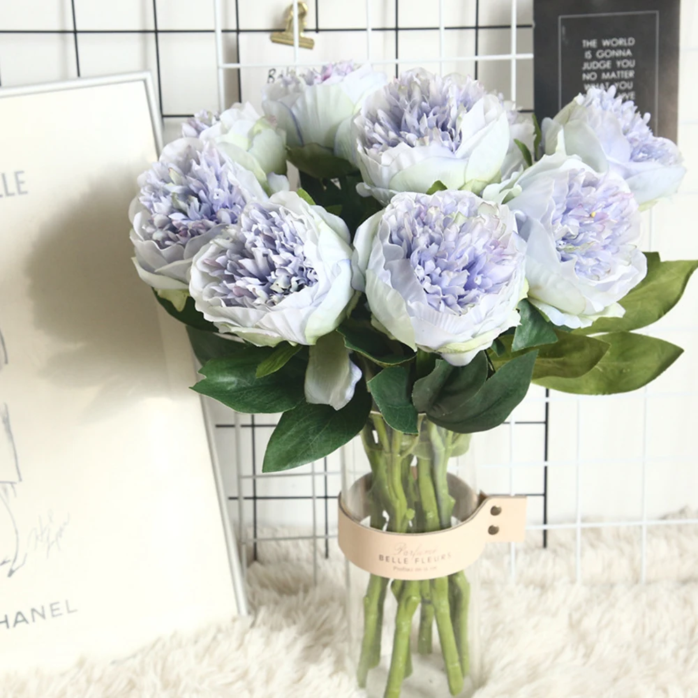 

European Artificial Silk Dutch Peony Flower Home Hotel Table Decoration Fake Flower Wedding Scene Decoration Valentine'sDay Gift