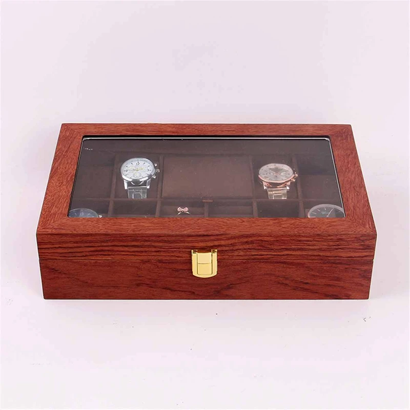 Сетка Ретро деревянный чехол для часов прочная упаковка держатель для хранения ювелирных изделий Органайзер для часов шкатулка