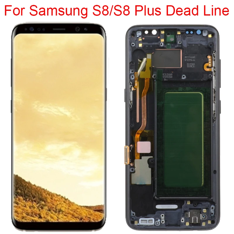 Оригинальный ЖК-дисплей S8 для Samsung Plus с рамкой SM-G950A G955F сенсорный ЖК-экран