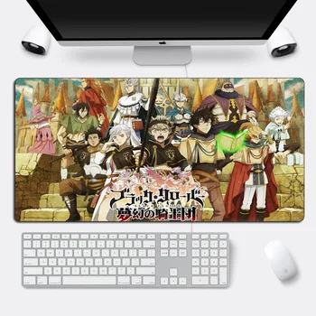 

Large 60x30cm Black Clover Mouse Pad Gamer Japan Anime Asta Otaku Gaming Mousepad Rubber Durable Locking Edge Computer Desk Mat