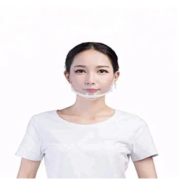 

Transparent Masks Anti Spray Saliva Special Catering Plastic Anti-fog Ventilative Chef Antibacterial Ps Material Masks 10 Pieces