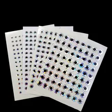 

2D Fishing Lure Eyes Tape Flat Stick Reflective Lure Eyes Tape Simulation Artificial Fish DIY Eye Fishing Tackle