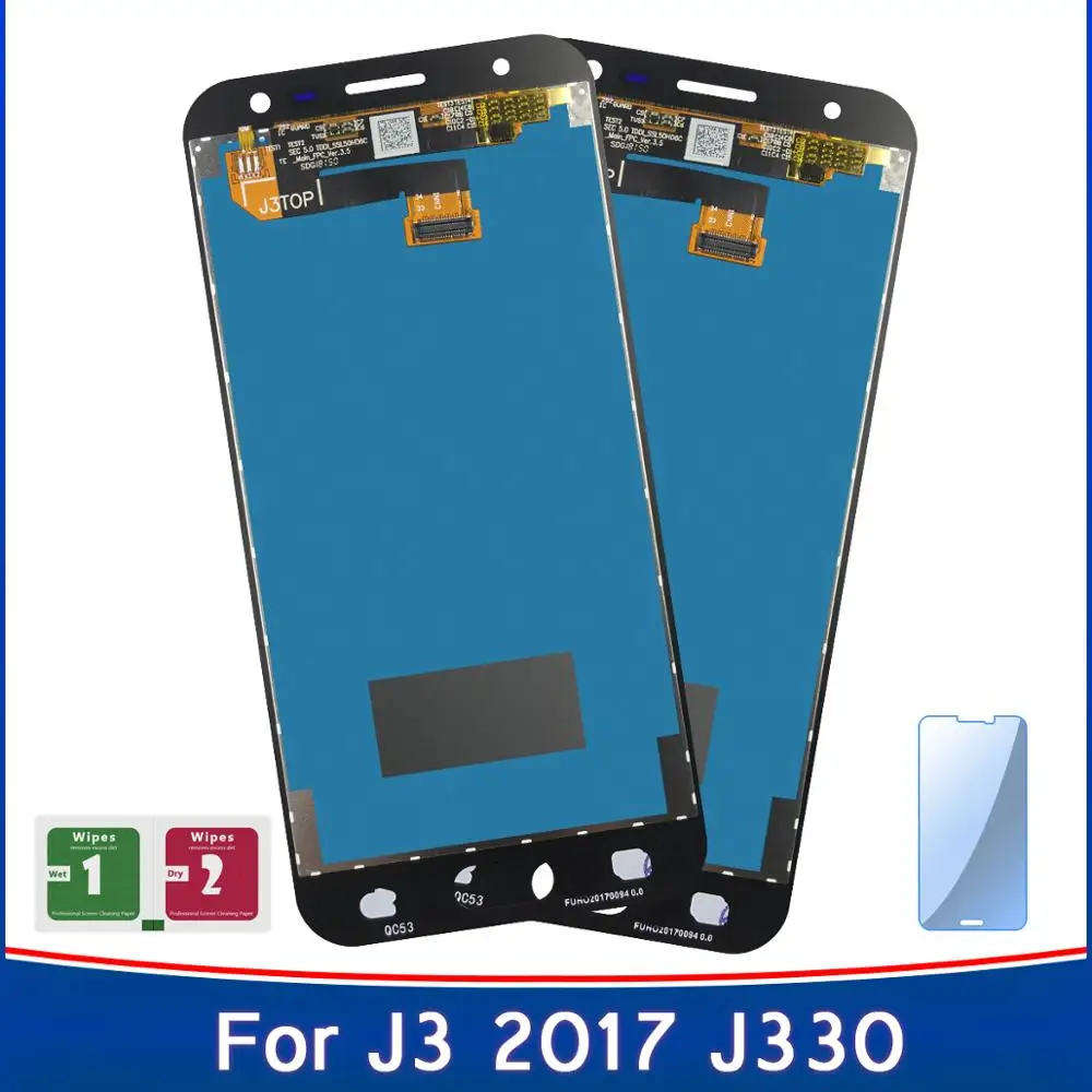 2 шт. 100% протестированный рабочий oled дисплей для Samsung Galaxy J3 2017 J330 J330F LCD сенсорный