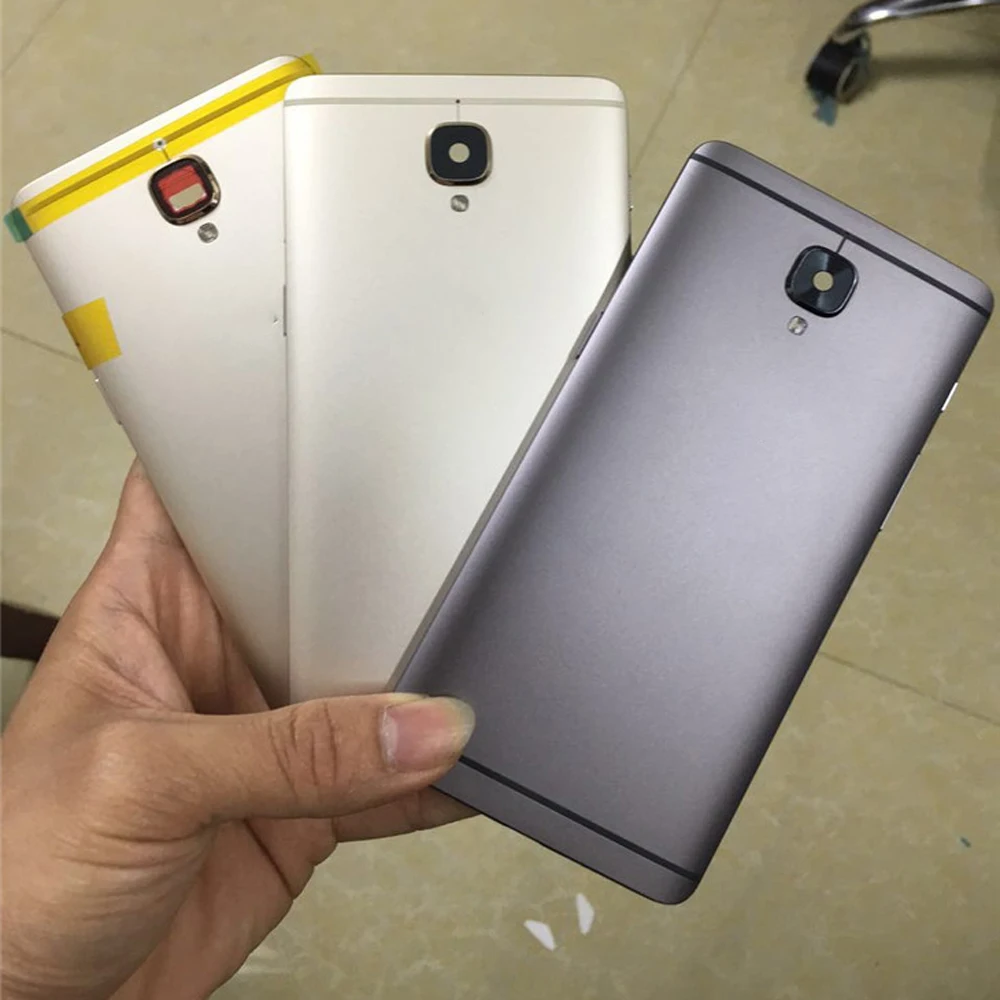 Металлическая Задняя крышка корпуса для Oneplus 3 3T задняя дверь батарейный чехол