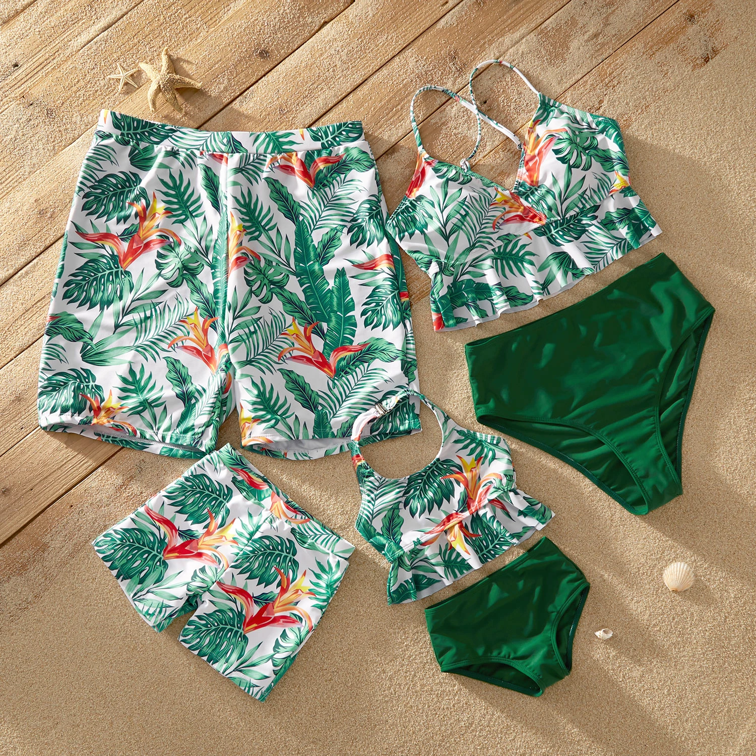 matching family tropical outfits