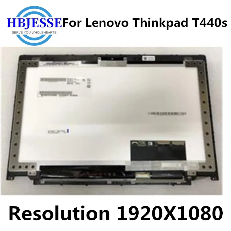 Оригинальный светодиодный сенсорный ЖК-экран в сборе с рамкой для Lenovo Thinkpad T440s
