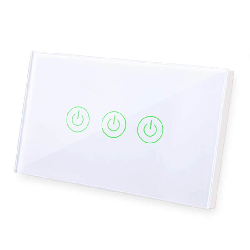 Lonsonho RF433 + Tuya Zigbee Smart Switch US Wireless Remote Control WiFi Touch Wall Light Switch Alexa Google Home