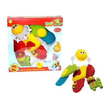 

Teether Keychain Shape Baby Teether Toy Set Music Cognitive Infant Educational Rattle Months Infant Gifts