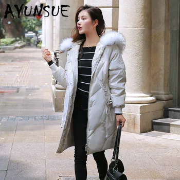 

AYUNSUE Winter Jacket Women Hooded Parka Femme Coat Woman Korean Parkas Womens Jackets Abrigos Mujer Invierno 2020 8087 YY1231