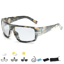 Поляризованный фотохромный походные солнцезащитные очки для мужчин и женщин Камуфляжный альпинистский Кемпинг Рыбалка спортивные очки UV400 велосипедные очки