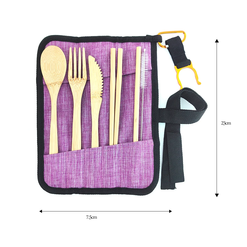 6pcs Bamboo Cutlery Set High-quty Eco Friendly » Planet Green Shop H88729e849c0f4b5fb4e9551aebc64abdS » Planet Green Shop