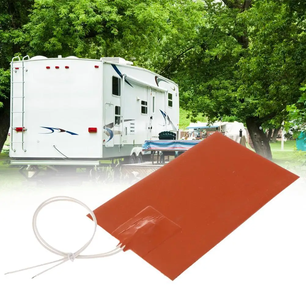 RV water tank heater mat with automatic temperature control for RV and