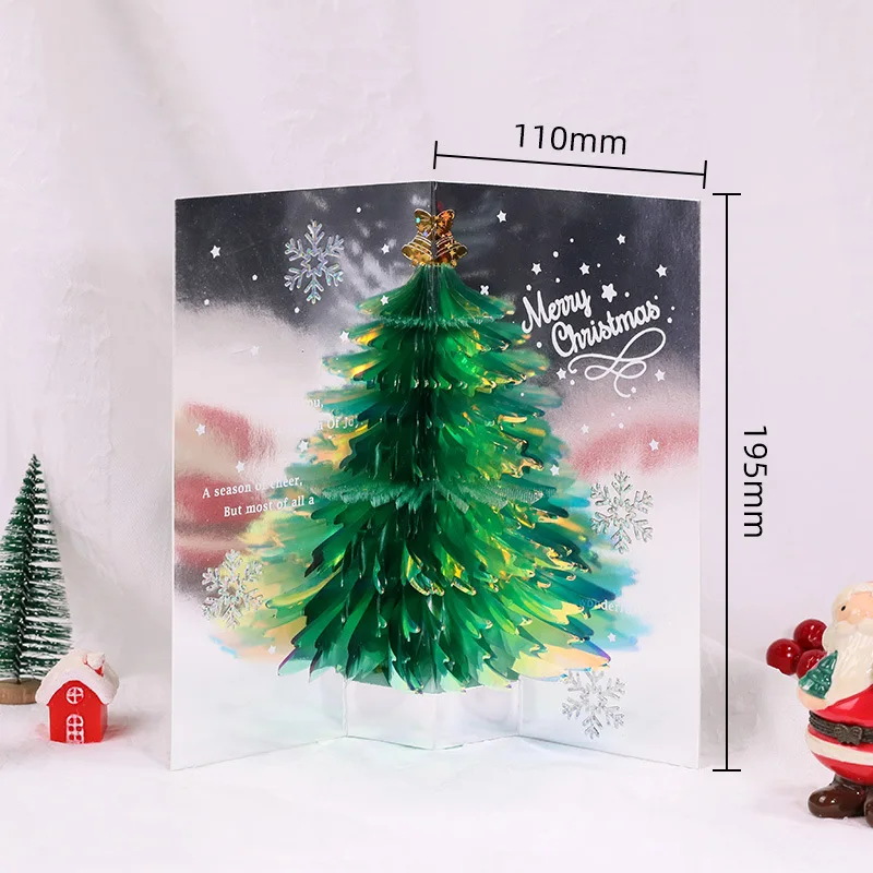 2022 Christmas Card Ideas 3D Pop Up 2022 Christmas Tree Greeting Cards Handmade Holiday Card Party  Children Gifts For Xmas New Year|Cards & Invitations| - Aliexpress