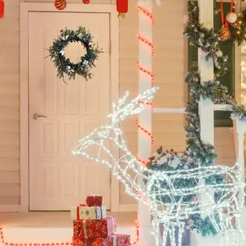 

Natural Cotton Dried Artificial Flower Wreath Simulation Decoration Christmas Flower Hanging Door Home Decor Wreath V5P1