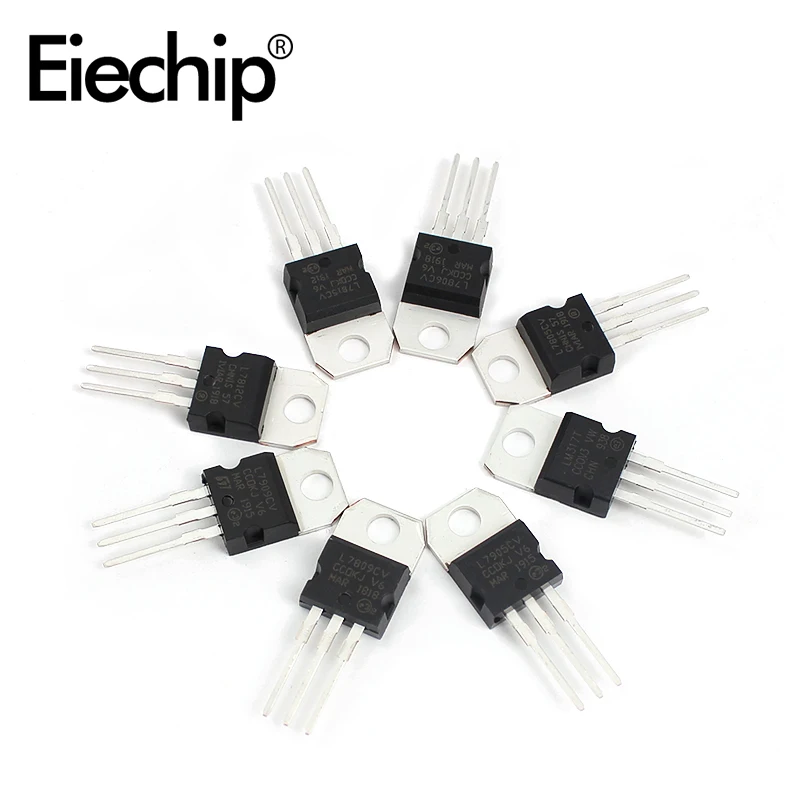 40 шт./компл. Напряжение регуляторы IC 220 L7805/7806/7809/7812/7815/7905/7909 LM317T Mosfet транзисторный