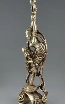 

Chinese antiques Fengshui copper ware fairy Ornament
