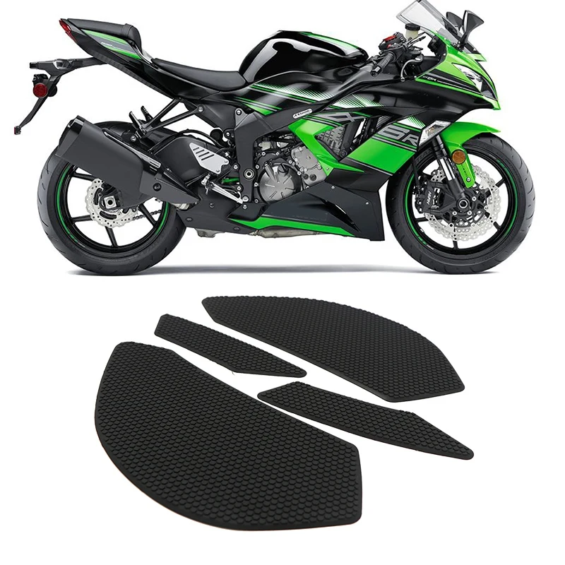 Motorcycle Protector Tank Traction Pad Side Gas Knee Grip for KAWASAKI ZX-6R ZX6R 2009-2016 ZX636 2012-2019 | Автомобили и