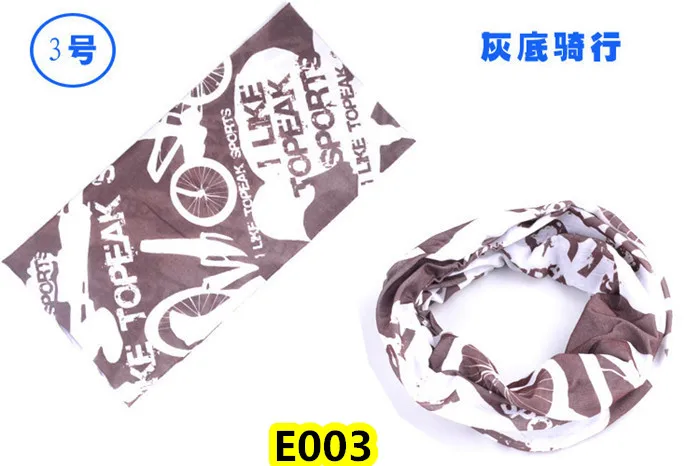 E003 Scarf Волшебный дизайнерский шарф с черепом, различные маски на половину лица, повязка на голову для Хэллоуина, бандана, головной убор для велосипеда, головной шарф для сноуборда, головной платок - Цвет: E003 Scarf